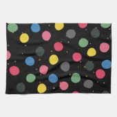Kleurrijke cirkels en gouden stippen theedoek (Horizontaal)