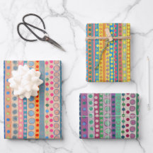 Kleurrijke cirkels en strips