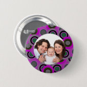 Kleurrijke cirkels/foto ronde button 5,7 cm (Voorkant /achterkant)