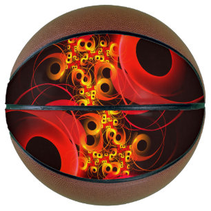 Kleurrijke cirkels Modern Abstract kunstpatroon #0 Basketbal