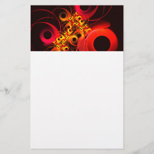 Kleurrijke cirkels Modern Abstract kunstpatroon #0 Briefpapier
