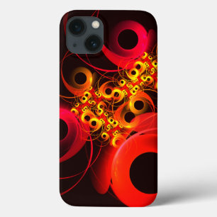 Kleurrijke cirkels Modern Abstract kunstpatroon #0 iPhone 13 Hoesje