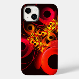 Kleurrijke cirkels Modern Abstract kunstpatroon #0 Case-Mate iPhone 14 Hoesje