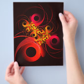 Kleurrijke cirkels Modern Abstract kunstpatroon #0 Flyer (Hand)