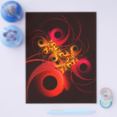 Kleurrijke cirkels Modern Abstract kunstpatroon #0 Flyer (Enkel)