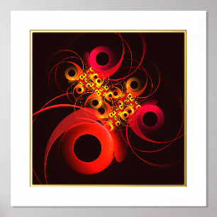 Kleurrijke cirkels Modern Abstract kunstpatroon #0 Folie Afdrukken