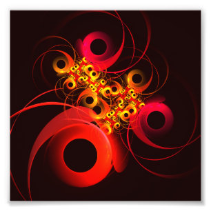 Kleurrijke cirkels Modern Abstract kunstpatroon #0 Foto Afdruk