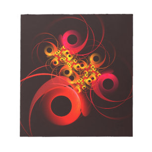 Kleurrijke cirkels Modern Abstract kunstpatroon #0 Notitieblok