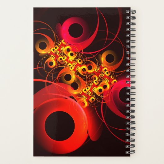 Kleurrijke cirkels Modern Abstract kunstpatroon #0 Planner (Achterkant)