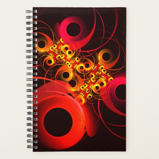 Kleurrijke cirkels Modern Abstract kunstpatroon #0 Planner (Voorkant)