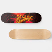 Kleurrijke cirkels Modern Abstract kunstpatroon #0 Skateboard (Horizontaal)