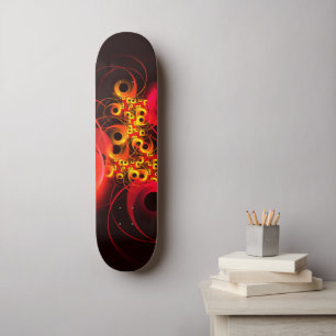Kleurrijke cirkels Modern Abstract kunstpatroon #0 Skateboard