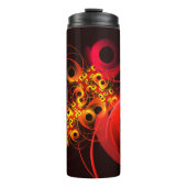 Kleurrijke cirkels Modern Abstract kunstpatroon #0 Thermosbeker (Voorkant)