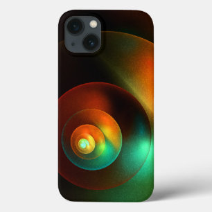 Kleurrijke Cirkels Modern Abstract Kunstpatroon #1 iPhone 13 Hoesje