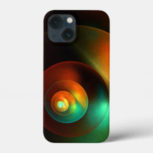 Kleurrijke Cirkels Modern Abstract Kunstpatroon #1 iPhone 13 Mini Hoesje