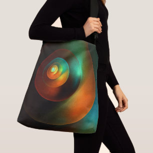 Kleurrijke Cirkels Modern Abstract Kunstpatroon #1 Crossbody Tas