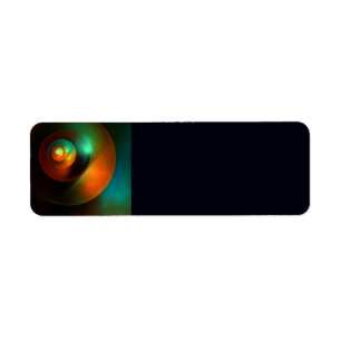 Kleurrijke Cirkels Modern Abstract Kunstpatroon #1 Etiket