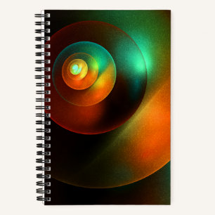 Kleurrijke Cirkels Modern Abstract Kunstpatroon #1 Notitieboek