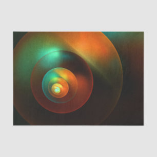 Kleurrijke Cirkels Modern Abstract Kunstpatroon #1 Tissuepapier