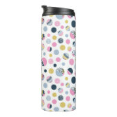 Kleurrijke cirkels thermosbeker (Geroteerd rechts)