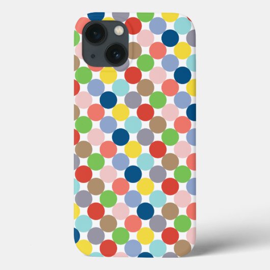 kleurrijke cirkels van pastelkleur Case-Mate iPhone case (Achterkant)