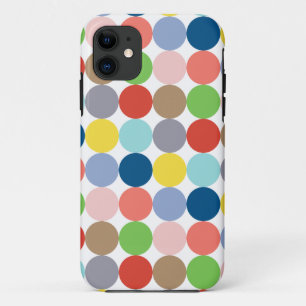 kleurrijke cirkels van pastelkleuren... iPhone 11 hoesje
