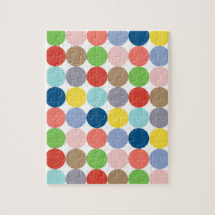 kleurrijke cirkels van pastelkleuren... legpuzzel