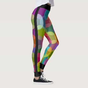 Kleurrijke Cirkels voor Sociaal Figuur Leggings