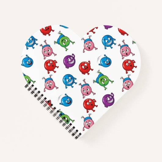 Kleurrijke cirkeltekens notitieboek (Voorkant)