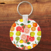 Kleurrijke citrusvruchten sleutelhanger (Voorkant)