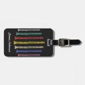 kleurrijke Clarinets Bagagelabel (Voorkant horizontaal)