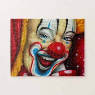 Kleurrijke clown Face Legpuzzel