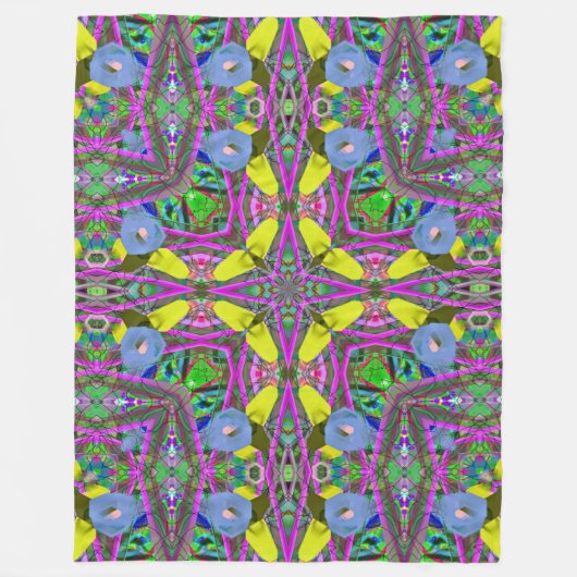 Kleurrijke Clown Mandala Fleece Deken (Voorkant)