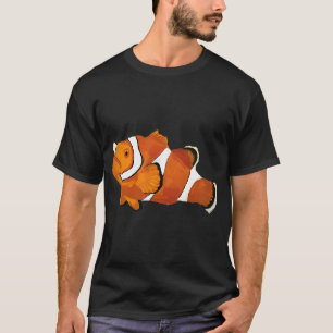 Kleurrijke Clownvis Handgeschilderd T-shirt