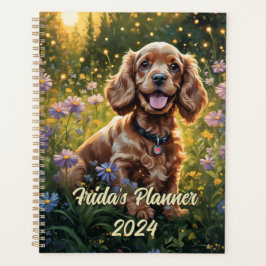 Kleurrijke Cocker Spaniel, geïnspireerd door de Na Planner