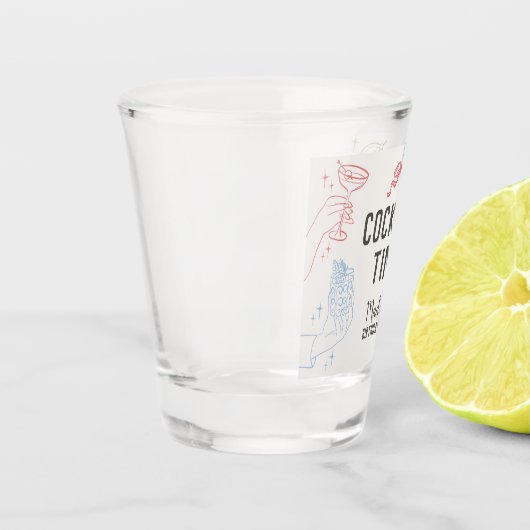 Kleurrijke Cocktail Party Retro Verjaardagsgunsten Shot Glas (Links)