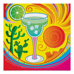 Kleurrijke Cocktail Perfect Poster