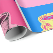 Kleurrijke Coffee Cup Mokken Cadeaupapier (Rol Hoek)