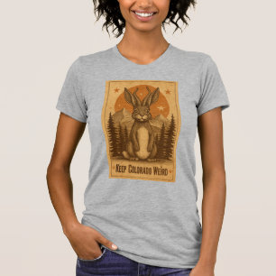 Kleurrijke Colorado Konijn met Tentakels-Blijf Col T-shirt