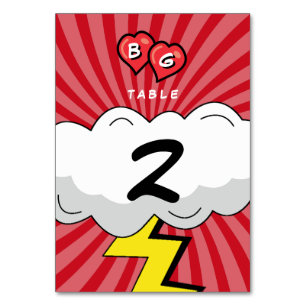 Kleurrijke Comic Book Pop Art Bruiloft Kaart