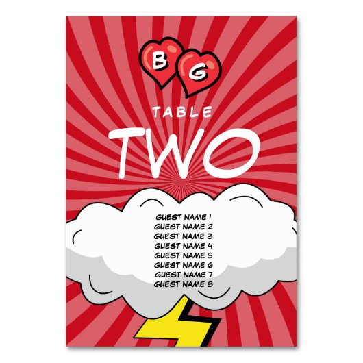 Kleurrijke Comic Book Pop Art Bruiloft Kaart (Voorkant)