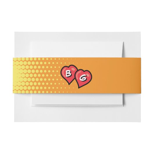 Kleurrijke Comic Book Pop Art Bruiloft Uitnodigingen Wikkel (Voorkant Voorbeeld)