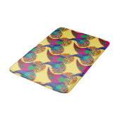 Kleurrijke confetti abstracte Paisley Rainbow-drup Badmat (Gekanteld)
