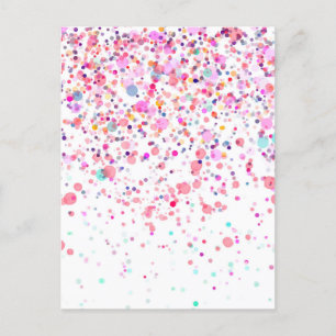 Kleurrijke Confetti Blank Custom elke gelegenheid Briefkaart
