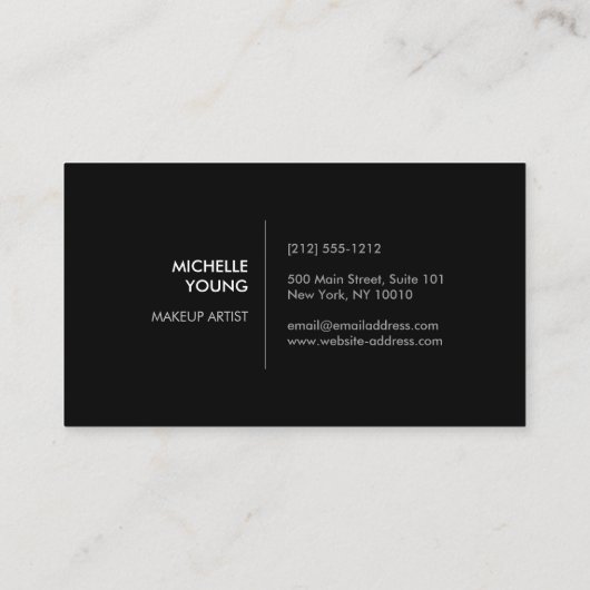 Kleurrijke Confetti Bokeh op Black Modern Visitekaartje (Achterkant)