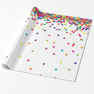 Kleurrijke Confetti Cadeaupapier