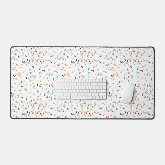 Kleurrijke Confetti Herfst Pattern Bureaumat (Keyboard & Muis)