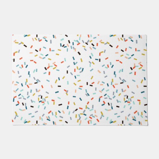 Kleurrijke Confetti Herfst Pattern Deurmat (Voorkant)