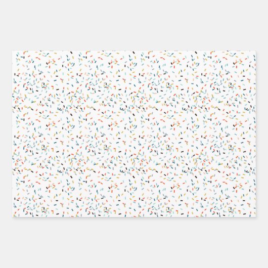 Kleurrijke Confetti Herfst Pattern Inpakpapier Vel (Voorkant)