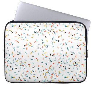 Kleurrijke Confetti Herfst Pattern Laptop Sleeve